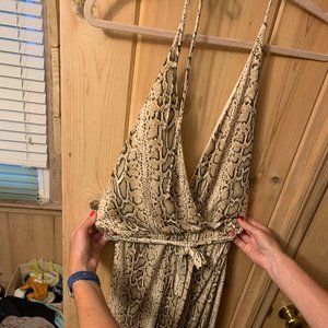Snakeskin Jumpsuit